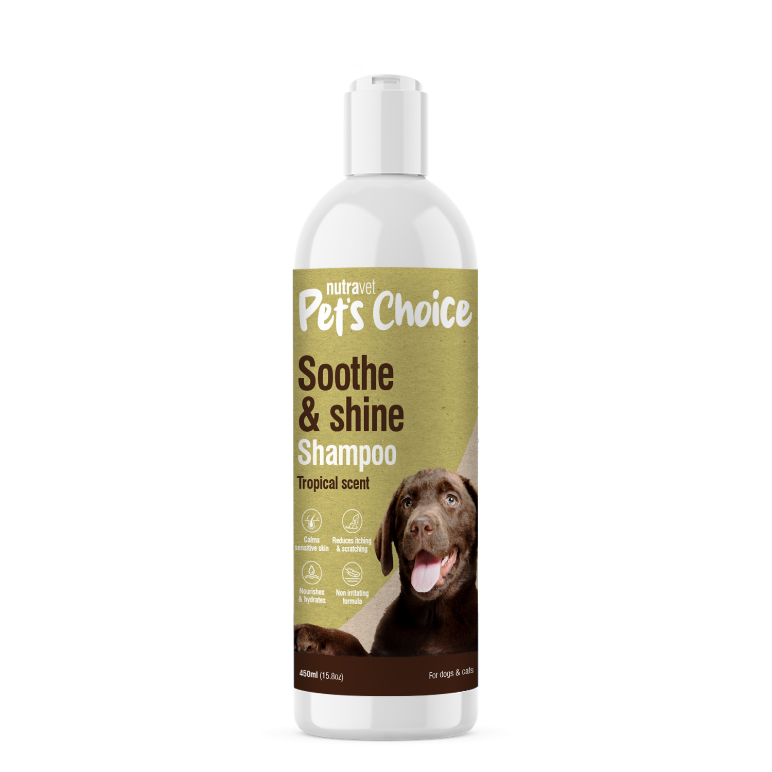 Pet's Choice - Soothe & Shine Shampoo - 450ml - Nutravet